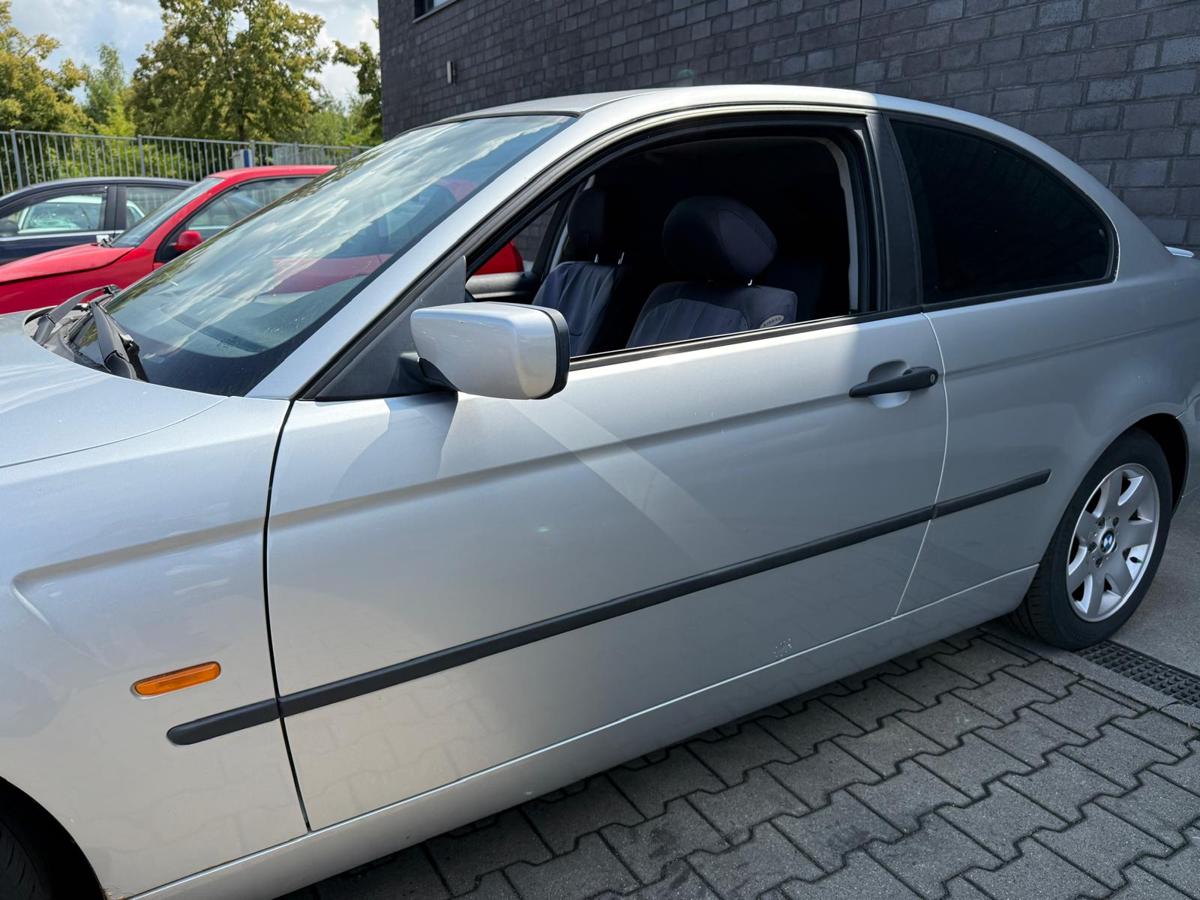 BMW E46 Compact original Tür links 354 Titansilber Metallic Rohbau BJ04